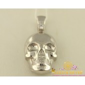 Серебряный кулон череп пв272с